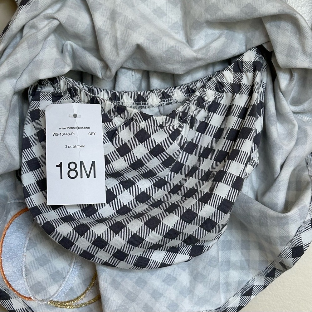 18M Bonnie Baby Thanksgiving Dress & Bloomers - Picture 5 of 8